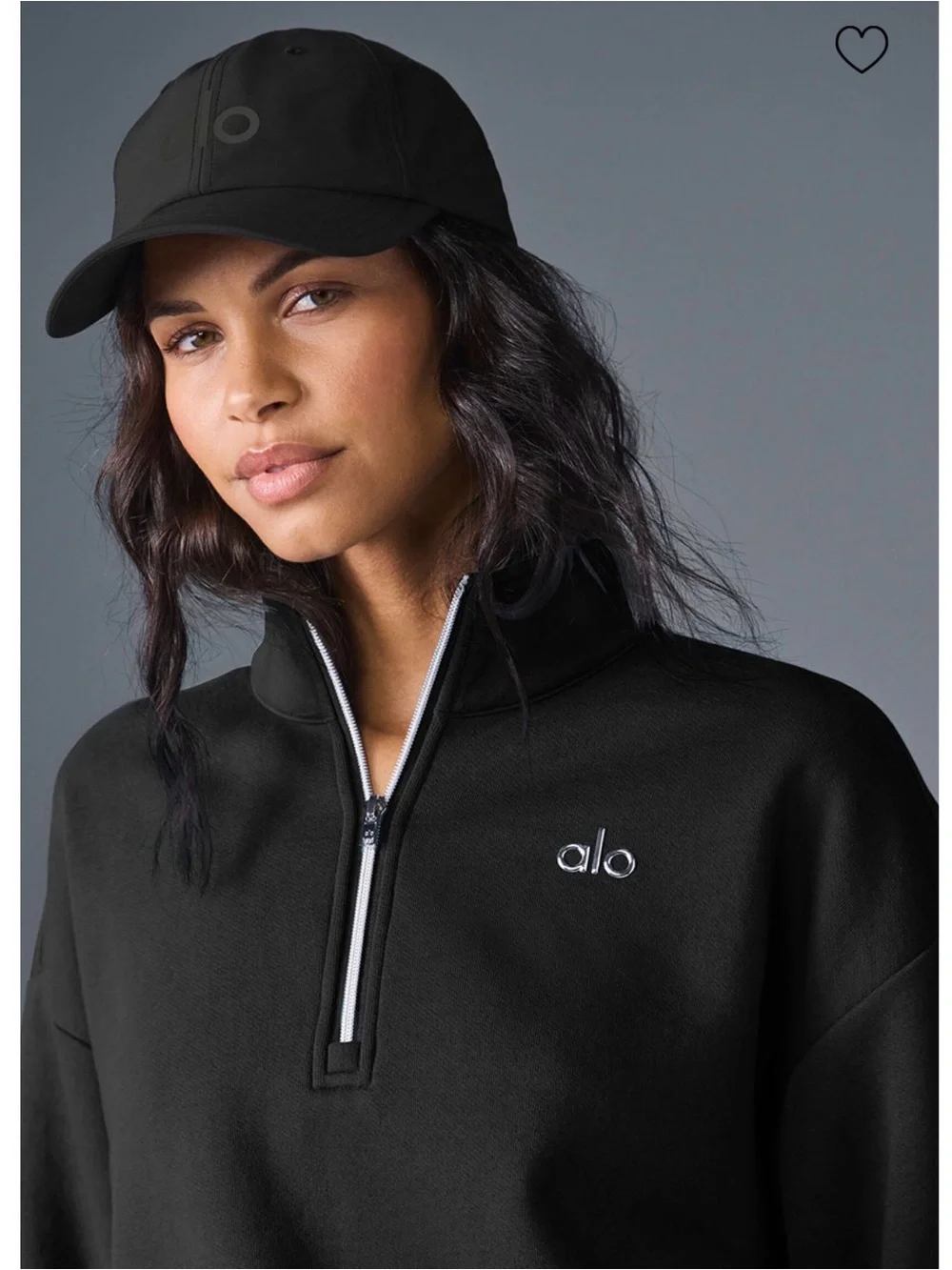 NWT Alo Yoga Accolade 1/4 Zip Pullover - Black